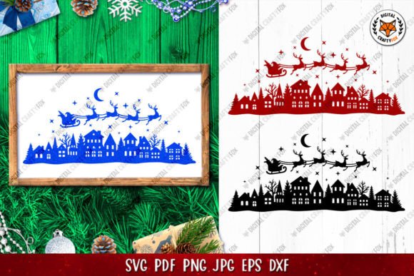 A Designer's Take on Santa Claus Reindeer Graphics