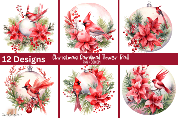 A Festive Cardinal: Crafting Brand Graphics with Seasonal Illustrations