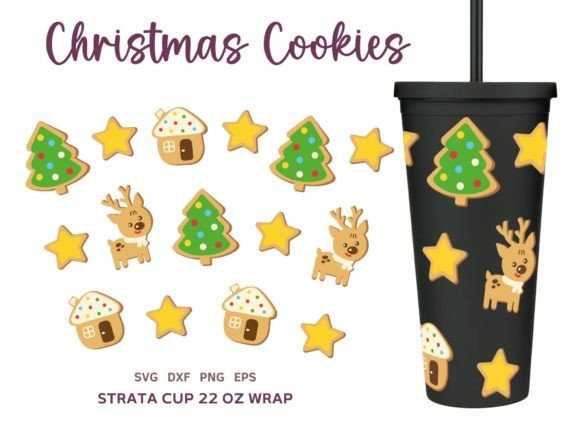 A Festive Tumbler Design for Graphics & Illustrations