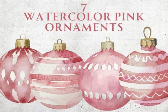 A Pink & Playful Watercolor Graphic Set for Crafters