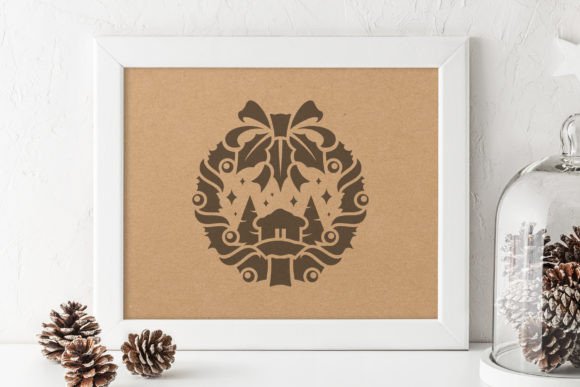 A Professional Review of the Christmas Wreath Silhouette Graphic