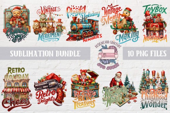 A Retro Christmas Bundle for Nostalgic Brand Graphics & Illustrations