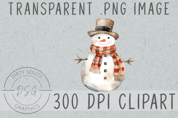 A Watercolor Snowman's Charm for Embroidered Holiday Projects