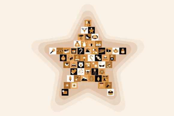 Boho Christmas Star: A Premium Graphic for Festive Designs