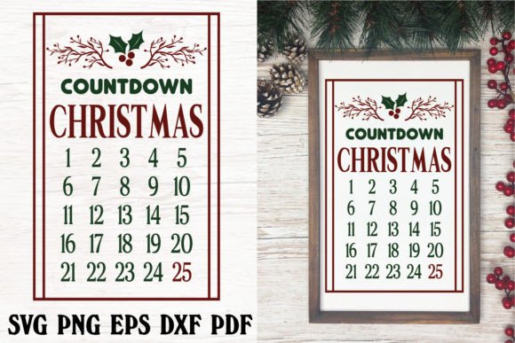 Crafting a Festive Season with Christmas Countdown Calendar Graphics