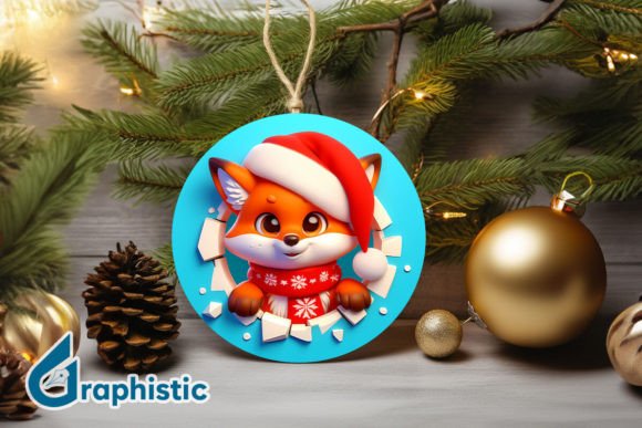 Fox Christmas Ornament PNG: A Crafter's Graphics Review