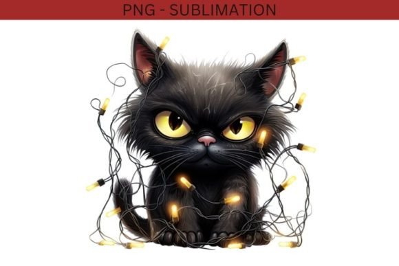 Grumpy Cat Graphics for Festive Branding Illustrations