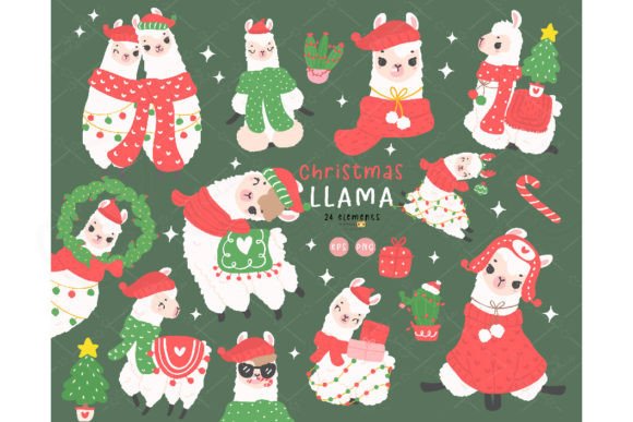 Kawaii Christmas Llama Graphics: A Brand Designer’s Review
